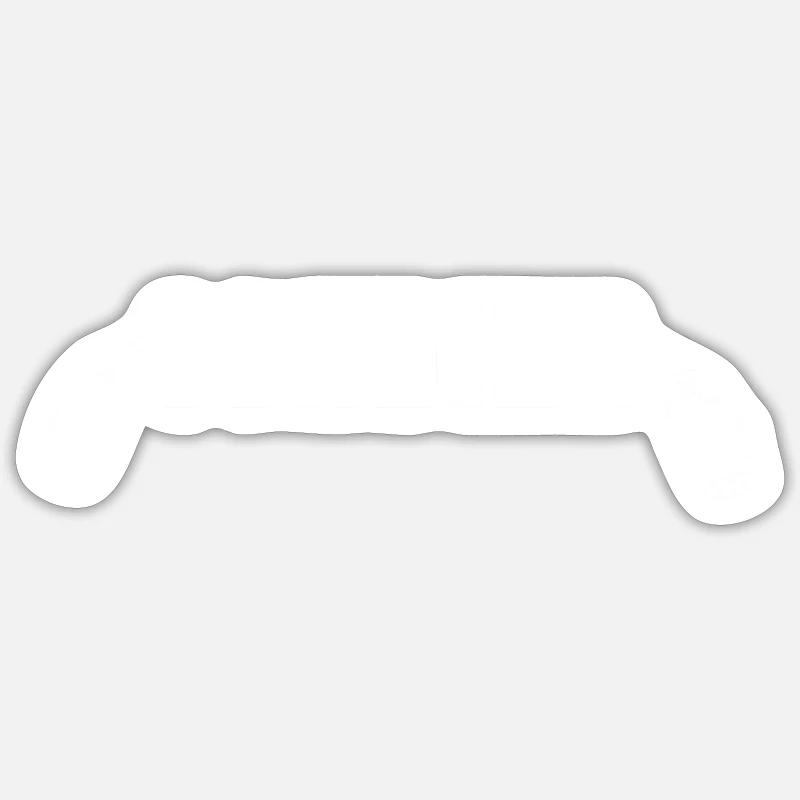 sondier blanc - Sticker taille S (10 x 10 cm) - blanc mat