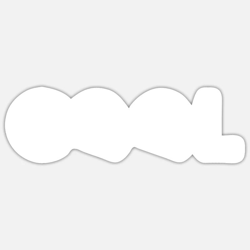 Cool - Sticker size S (10 x 10 cm) - white matte