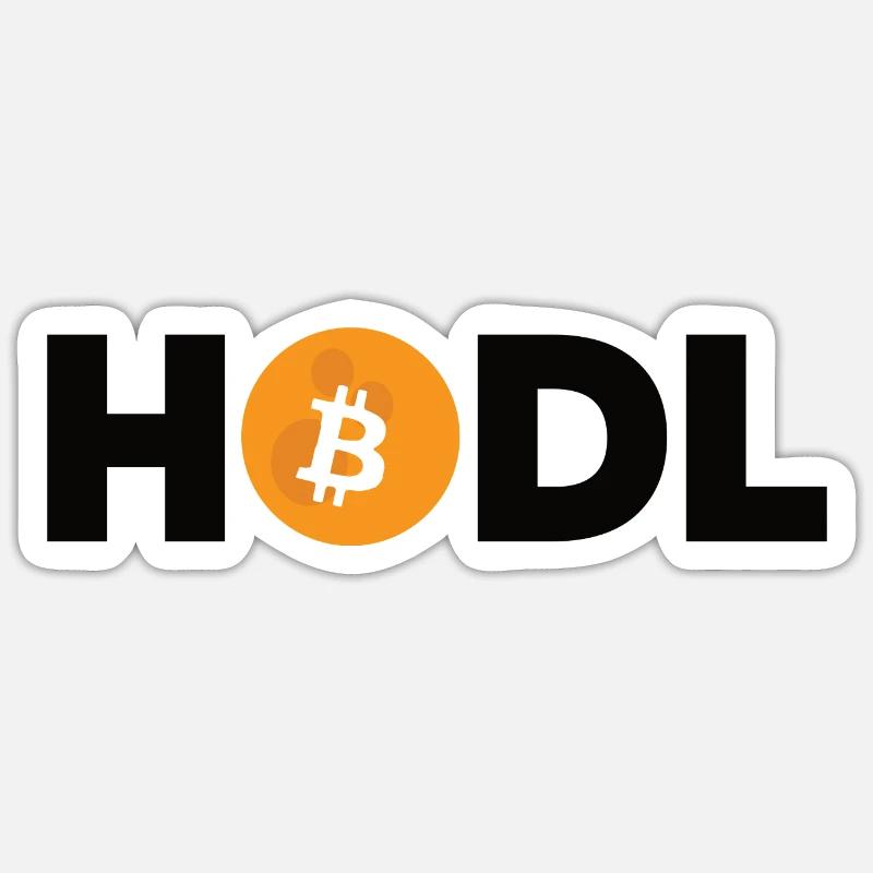 Bitcoin Plan B BTC Satoshi Krypto Hodl Maximalist - Sticker Größe S (10 x 10 cm) - Mattweiß