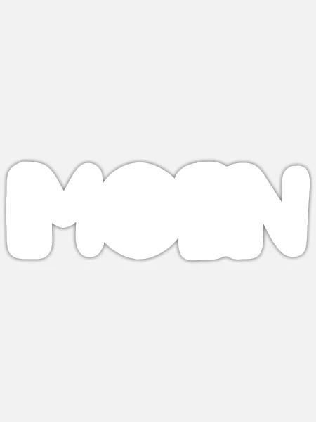 Moin Spruch Humor - Sticker Größe S (10 x 10 cm) - Mattweiß