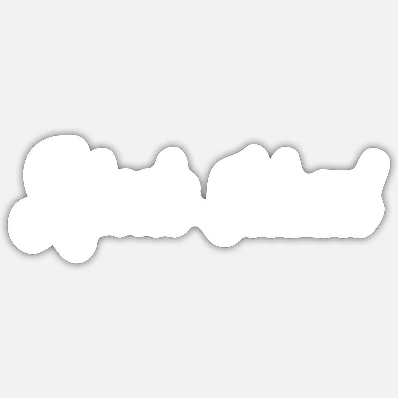 Rhode Island - Sticker Größe S (10 x 10 cm) - Mattweiß