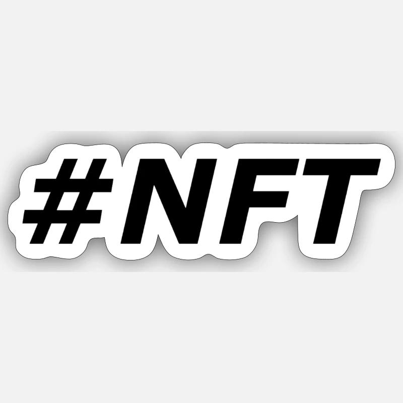 #NFT - Sticker size S (10 x 10 cm) - white matte