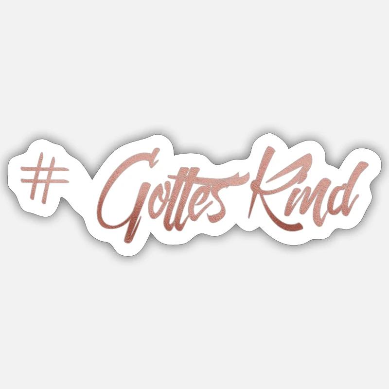 Gottes Kind Sticker Größe S (10 x 10 cm)