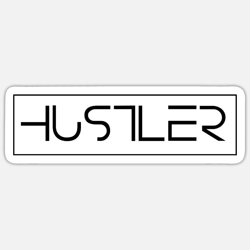 Hustler Dissolve frame - Sticker Größe S (10 x 10 cm) - Mattweiß