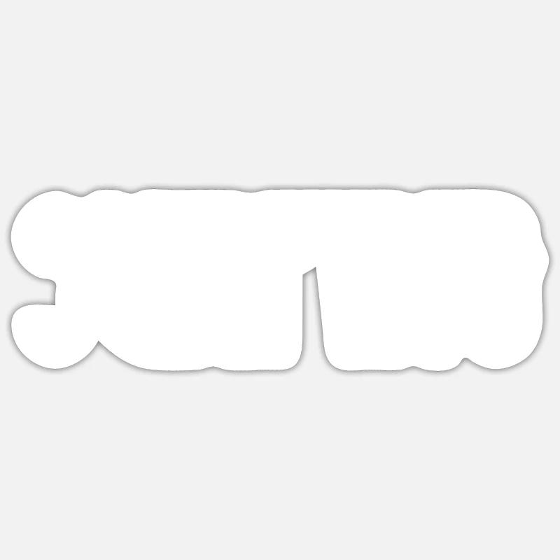 Surf - Sticker taille S (10 x 10 cm) - blanc mat