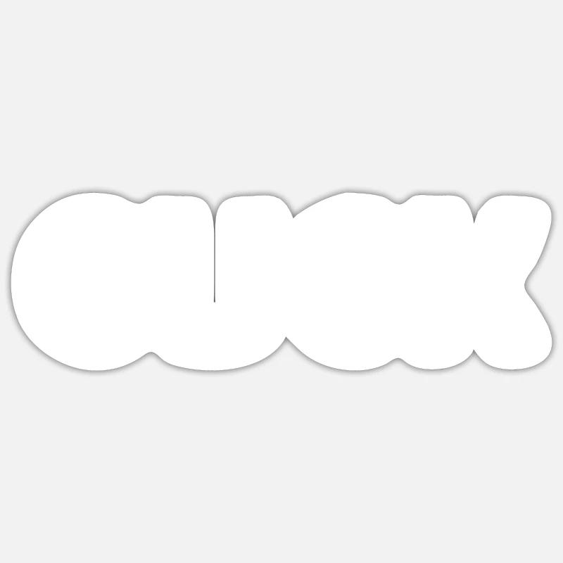 Cuck - Sticker size S (10 x 10 cm) - white matte