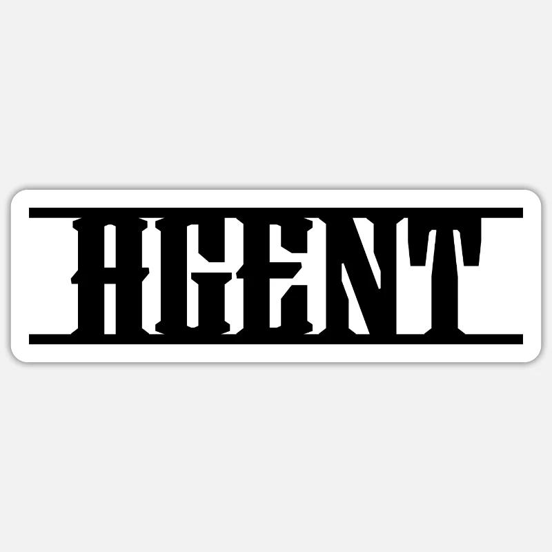 Design Agent - Sticker Größe S (10 x 10 cm) - Mattweiß