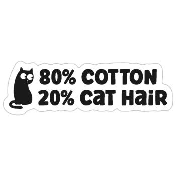 Katze Katzen - Sticker Größe S (10 x 10 cm) - Mattweiß - Vorne