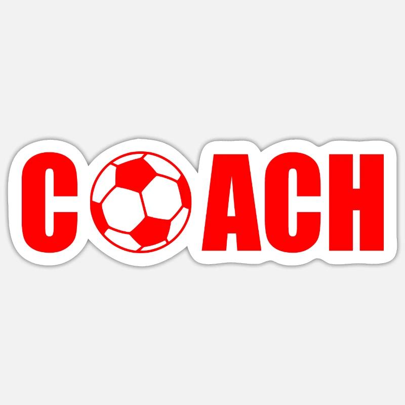 Coach - Sticker taille S (10 x 10 cm) - blanc mat