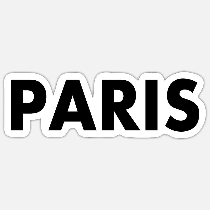 Paris - Sticker size S (10 x 10 cm) - white matte