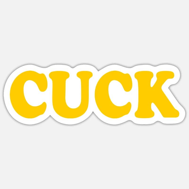Cuck - Sticker size S (10 x 10 cm) - white matte