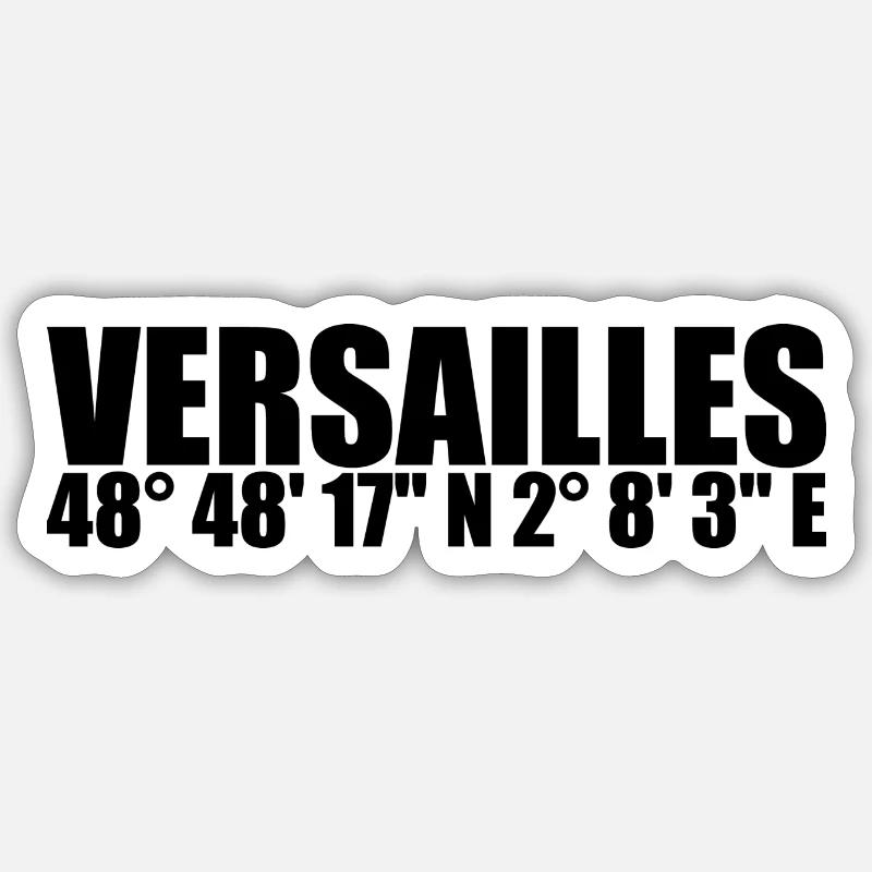 Coordonnées de Versailles Sticker taille S (10 x 10 cm)