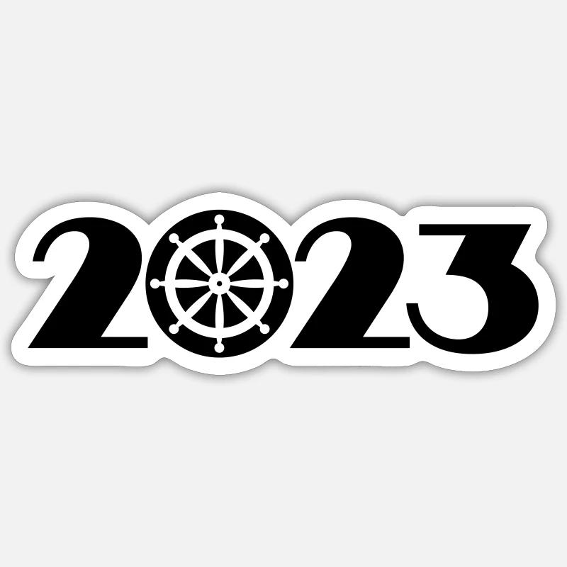 Seefahrt 2023 - Sticker Größe S (10 x 10 cm) - Mattweiß
