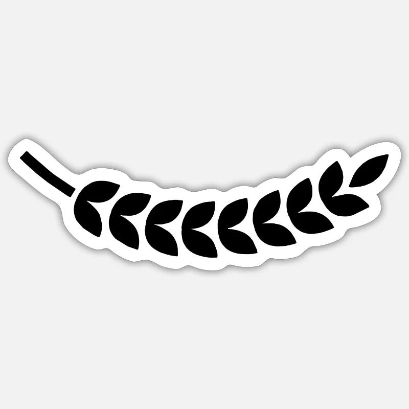 kranz - Sticker Größe S (10 x 10 cm) - Mattweiß
