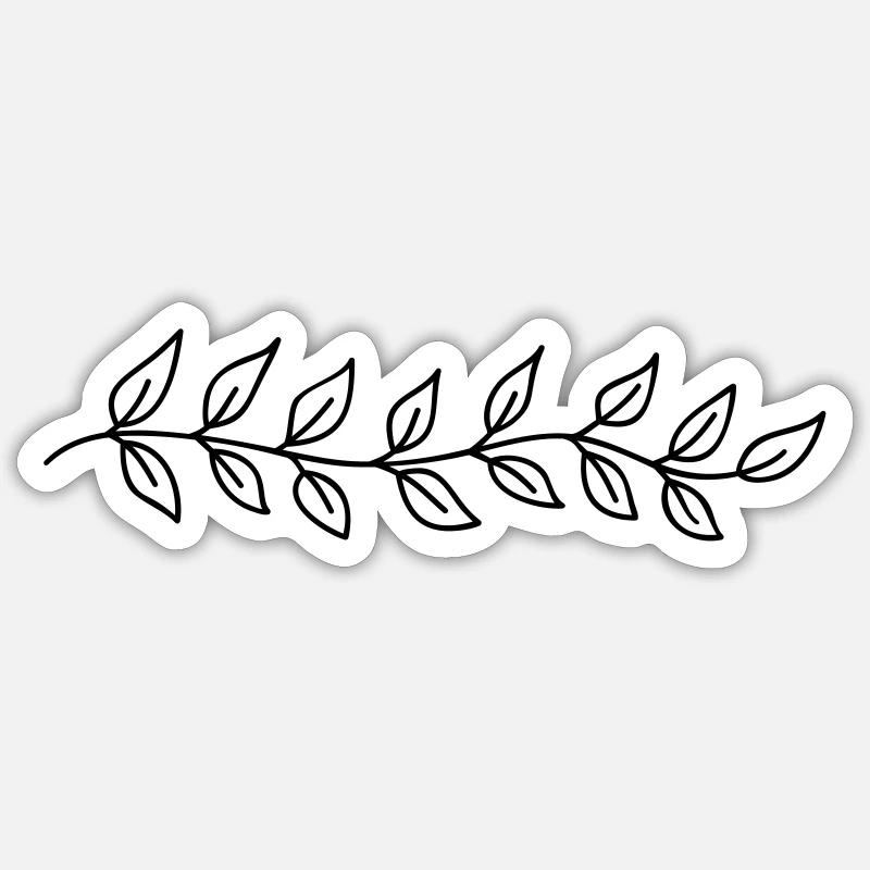 Ornament - Sticker size S (10 x 10 cm) - white matte