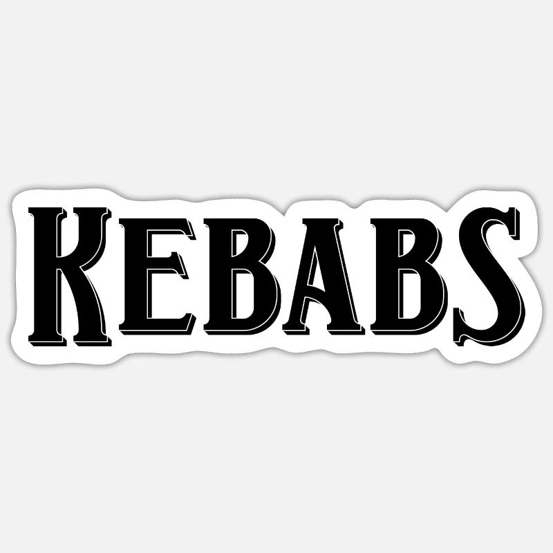 Kebabs Sticker size S (10 x 10 cm)
