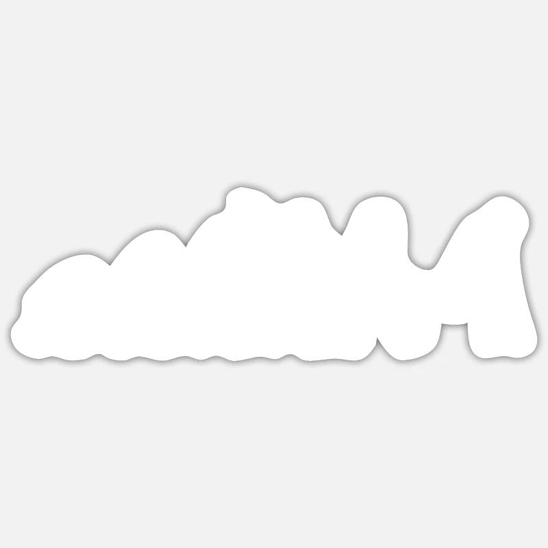 Evolution Hockey - Sticker taille S (10 x 10 cm) - blanc mat