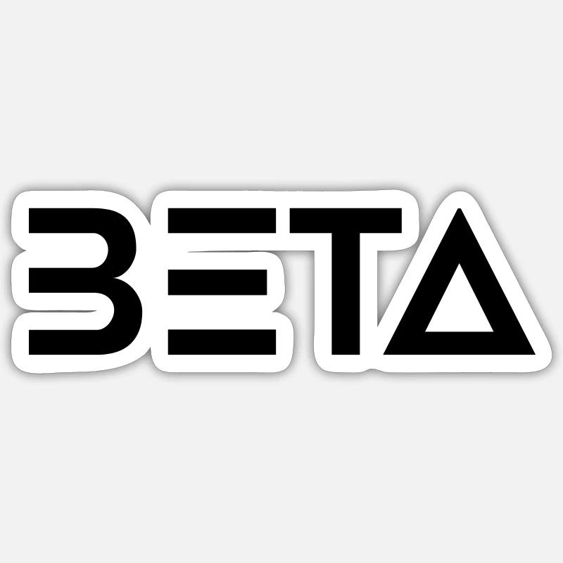 beta 2 Sticker Größe S (10 x 10 cm)