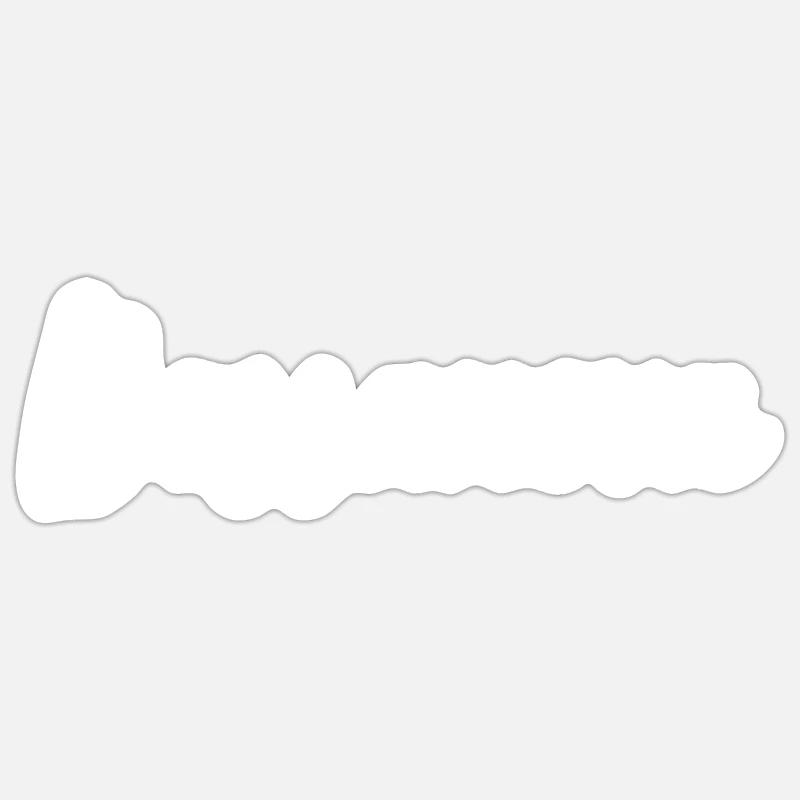 BOSSANOVA - Sticker taille S (10 x 10 cm) - blanc mat