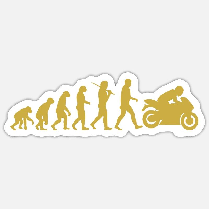 Évolution moto Sticker taille S (10 x 10 cm)