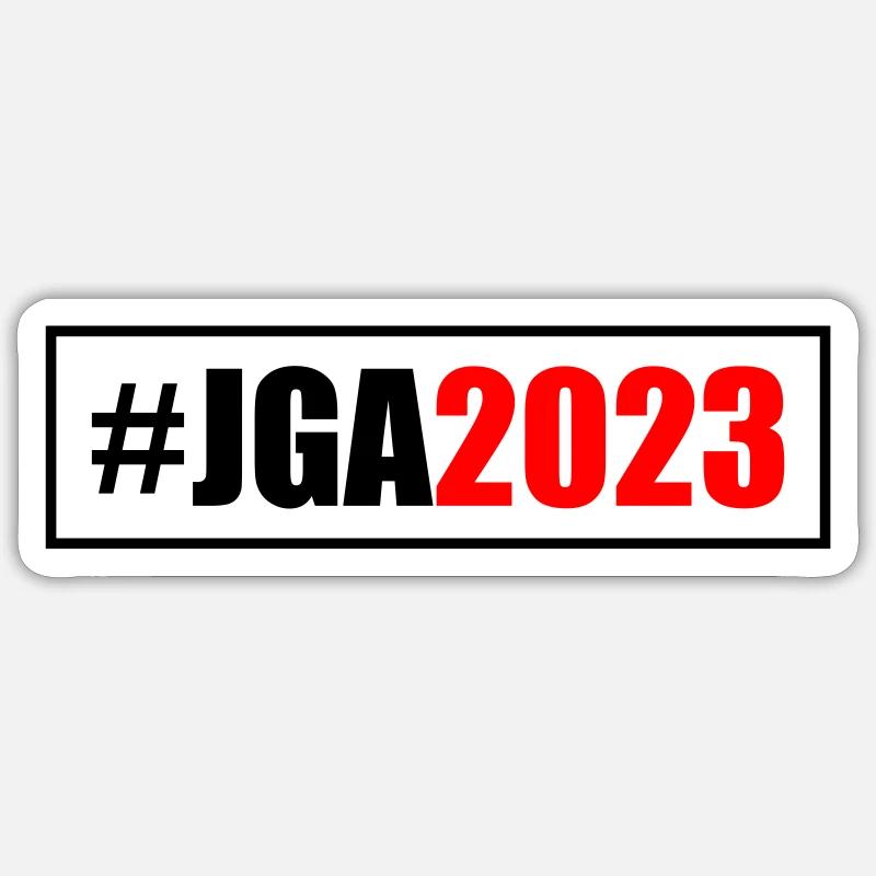 Jga 2023 Junggesellenabschied - Sticker Größe S (10 x 10 cm) - Mattweiß