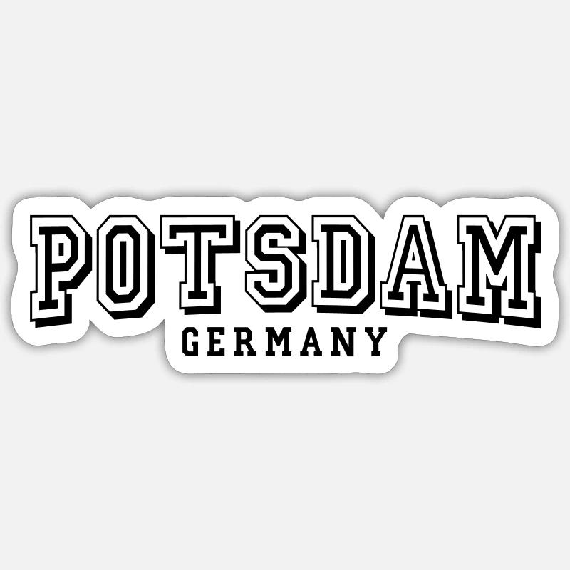 Potsdam - Sticker size S (10 x 10 cm) - white matte