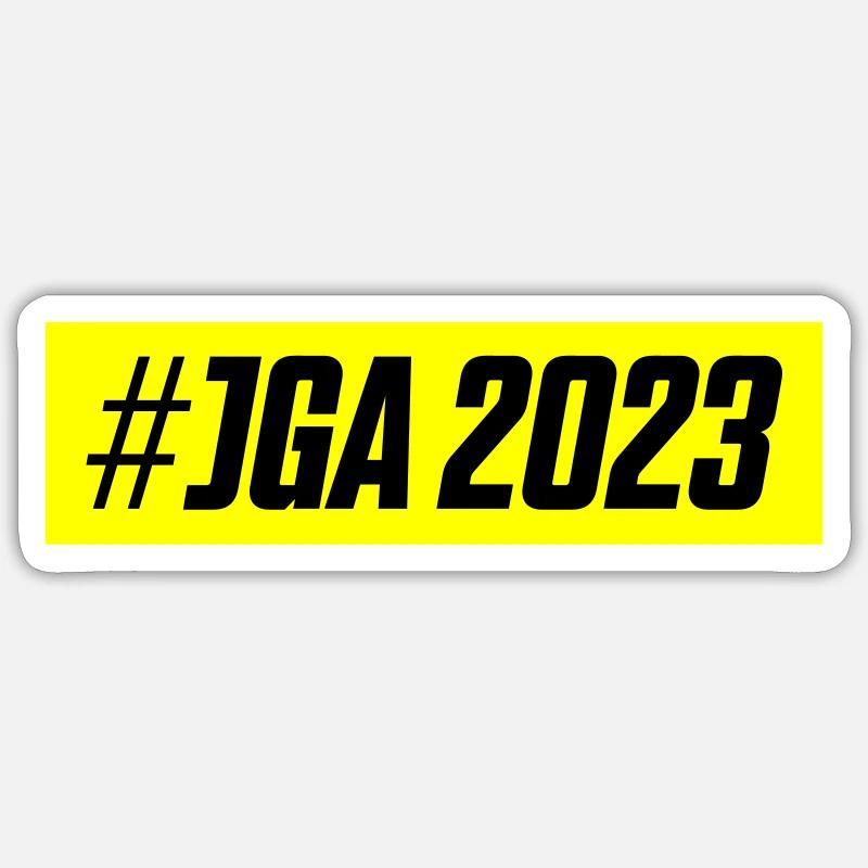 Jga 2023 Junggesellenabschied - Sticker Größe S (10 x 10 cm) - Mattweiß