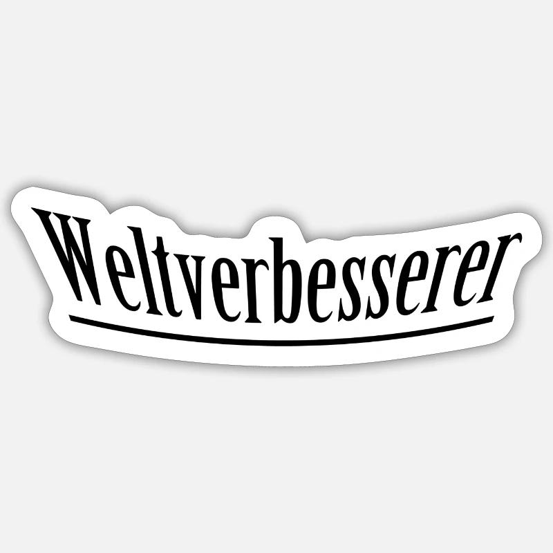 Bienfaiteur - Sticker taille S (10 x 10 cm) - blanc mat