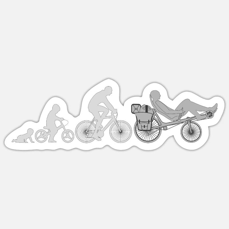 Vélo couché Evolution Sticker taille S (10 x 10 cm)