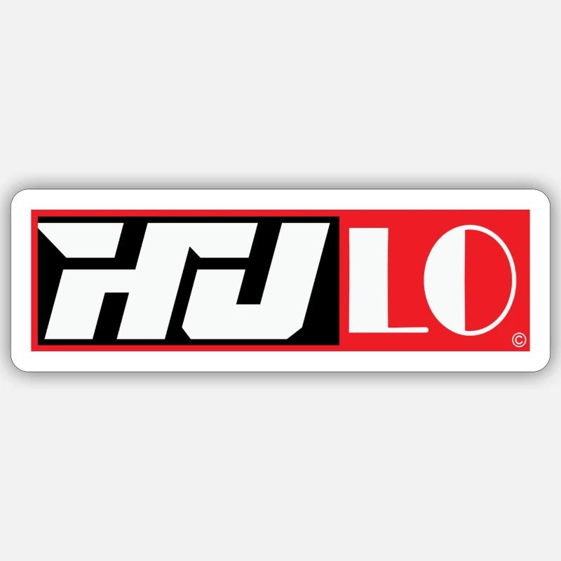 HULO DEFINITIVE BLACK - Sticker taille S (10 x 10 cm) - blanc mat