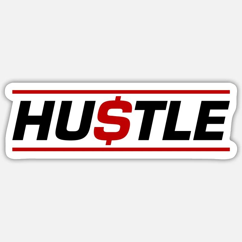 Hustle Odds - Sticker size S (10 x 10 cm) - white matte