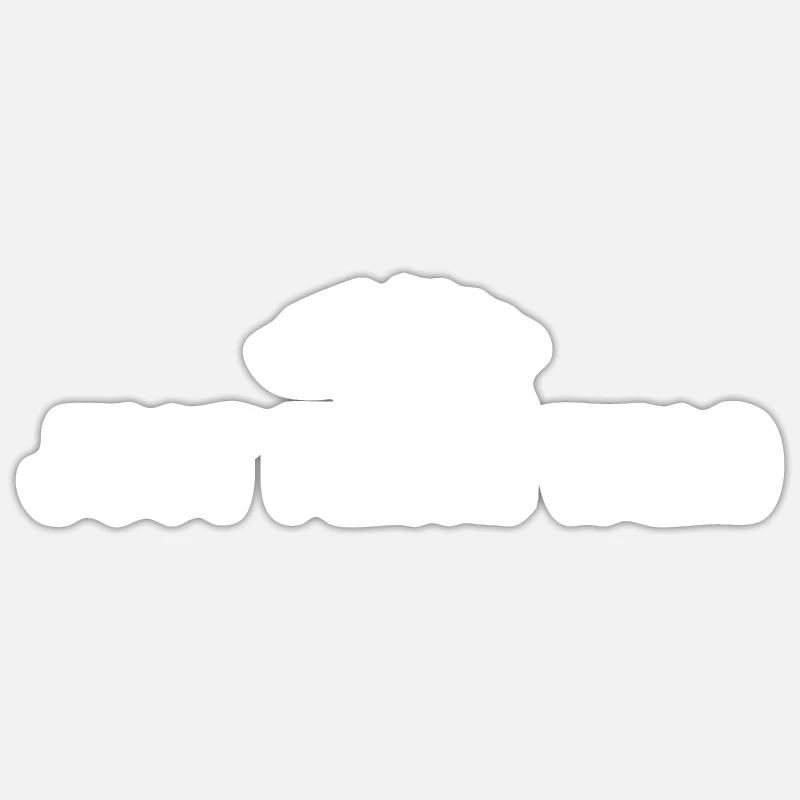 TOUT SIMPLEMENT SAUVAGE - BLANC - Sticker taille S (10 x 10 cm) - blanc mat