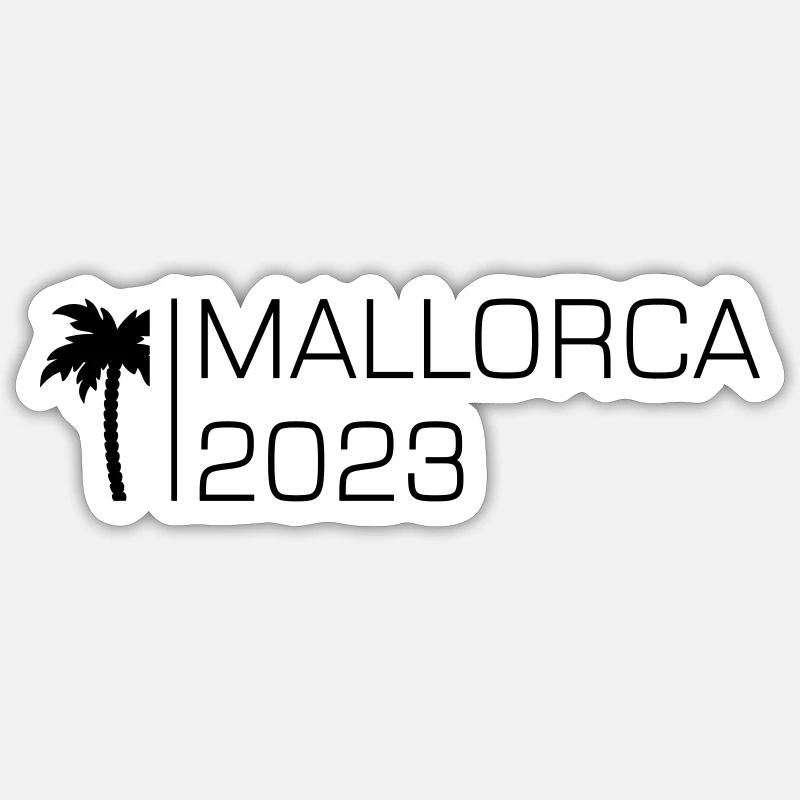 Mallorca 2023 - Sticker size S (10 x 10 cm) - white matte