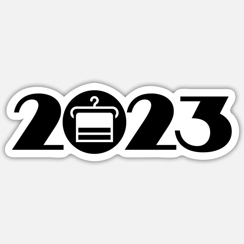 Hangers, tailoring, laundry 2023 Sticker size S (10 x 10 cm)