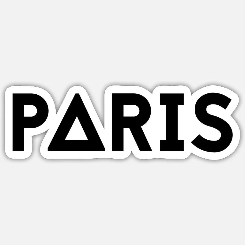 PARIS - Sticker size S (10 x 10 cm) - white matte