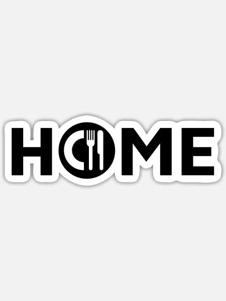 Kochhaus, Haushalt - Sticker Größe S (10 x 10 cm) - Mattweiß