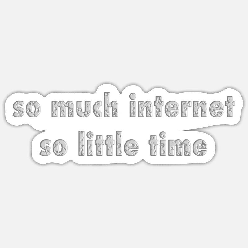 so much - Sticker size S (10 x 10 cm) - white matte