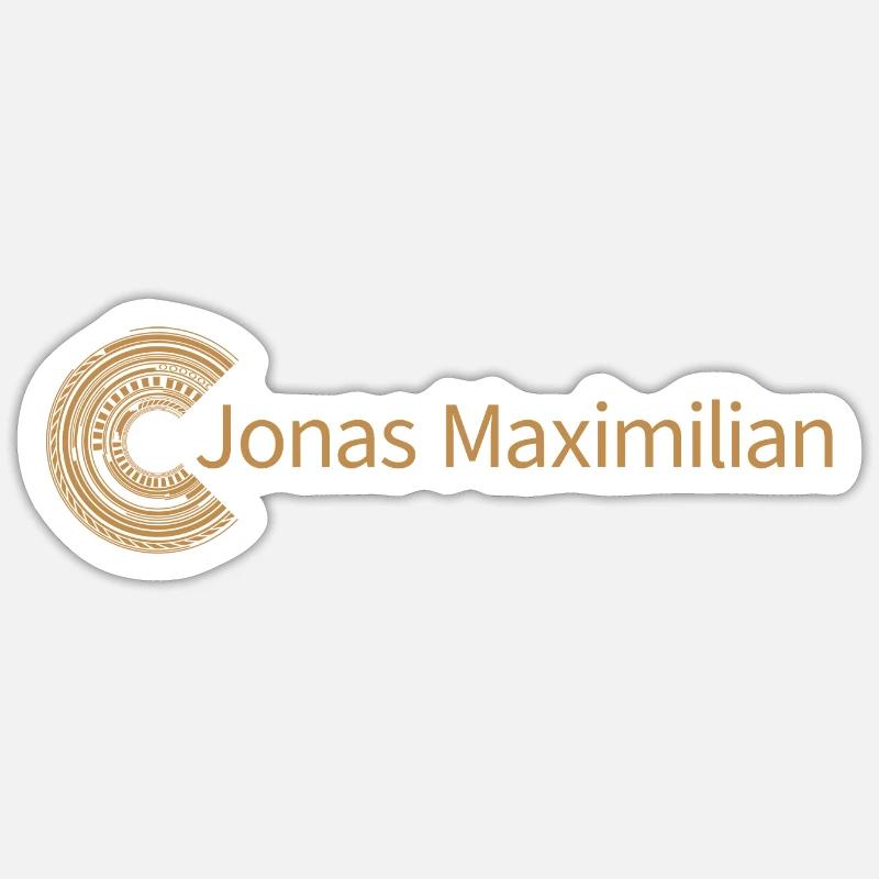 For Jonas Maximilian - Sticker size S (10 x 10 cm) - white matte