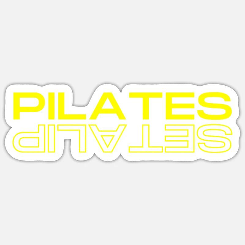 Pilates Mirror Reflection Sticker size S (10 x 10 cm)