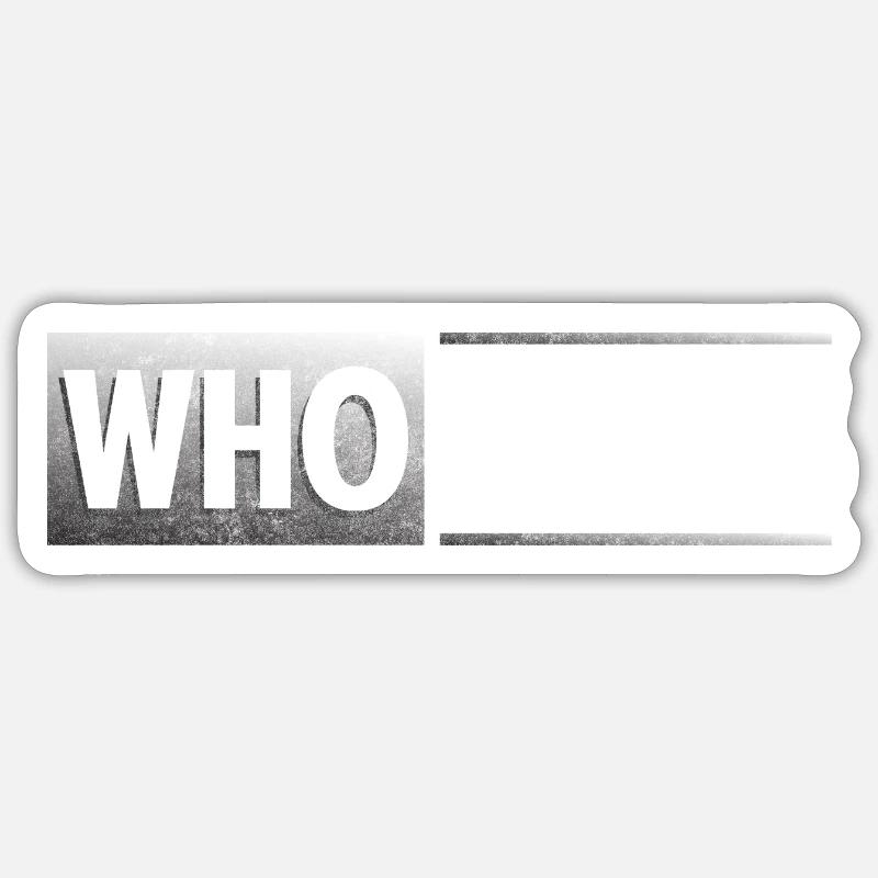 Mir egal Spruch Nein - Sticker Größe S (10 x 10 cm) - Mattweiß