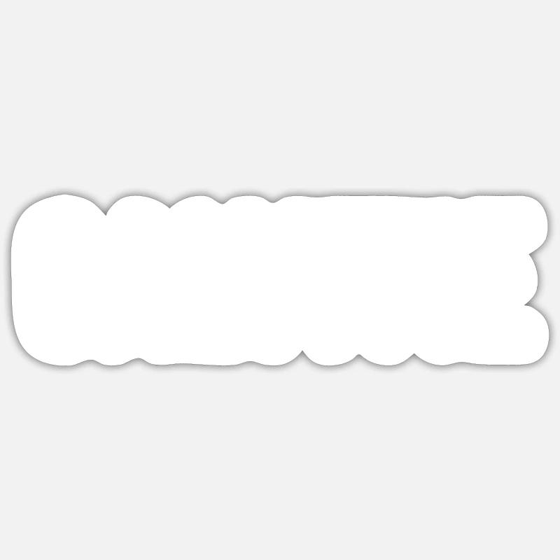 Baldness - Sticker size S (10 x 10 cm) - white matte