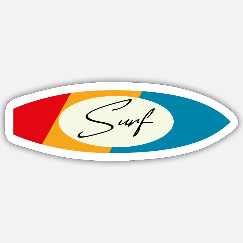 Surf Sticker Größe S (10 x 10 cm)