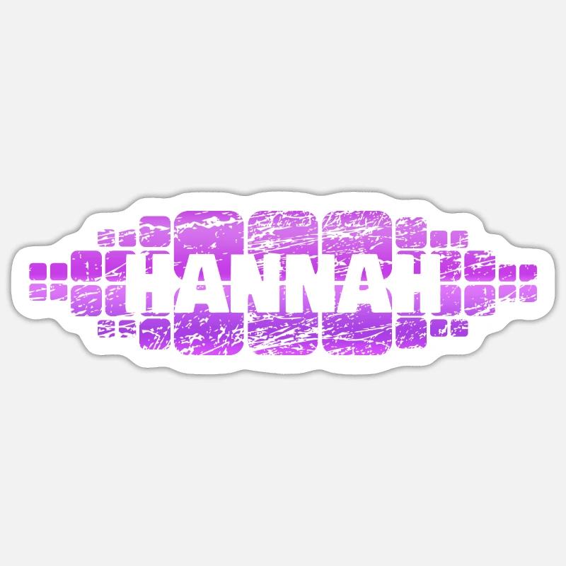 Gift for Hannah - Sticker size S (10 x 10 cm) - white matte