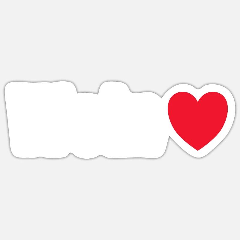 Weinliebe - Sticker Größe S (10 x 10 cm) - Mattweiß