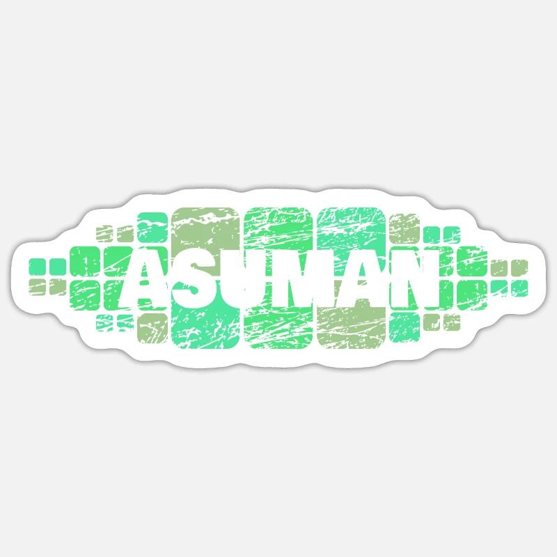 Mutti Asuman - Sticker taille S (10 x 10 cm) - blanc mat