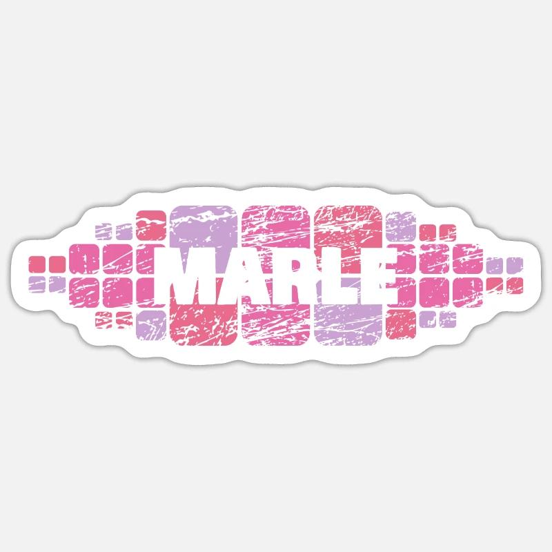 Mutter für Marle Mutti Mama - Sticker Größe S (10 x 10 cm) - Mattweiß