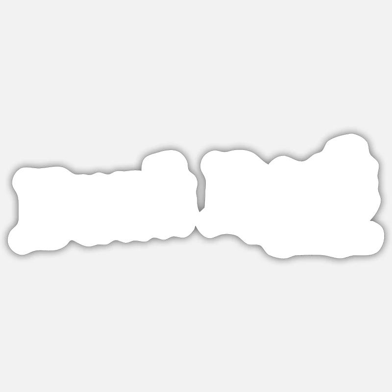 Punk Rock White - Sticker size S (10 x 10 cm) - white matte