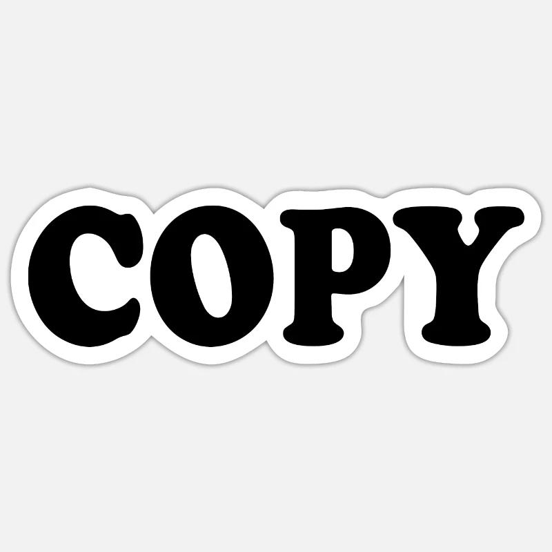 Copy - Sticker size S (10 x 10 cm) - white matte