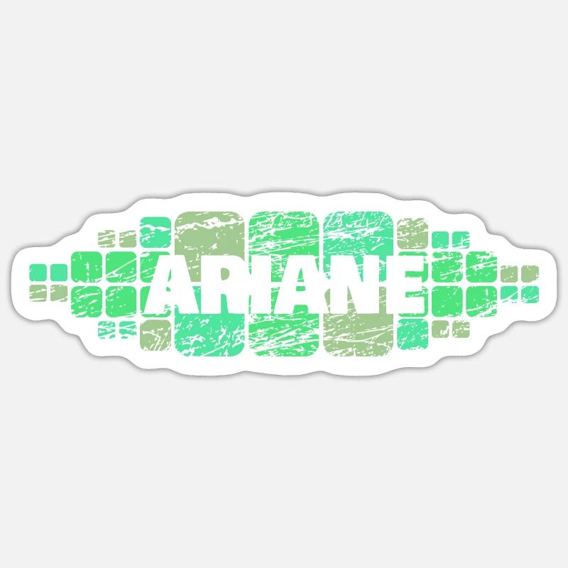 Mama Ariane - Sticker Größe S (10 x 10 cm) - Mattweiß