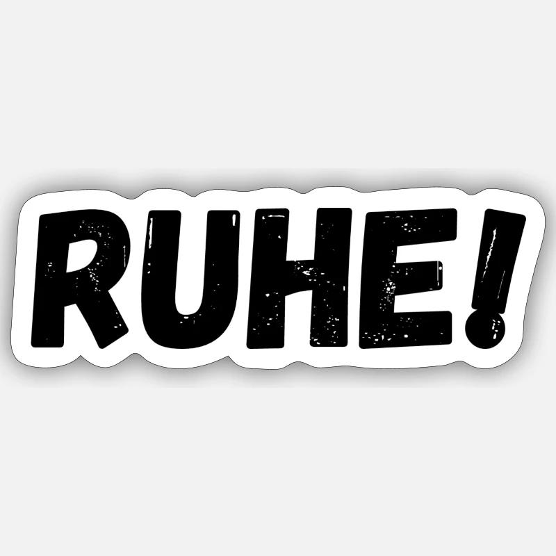 Ruhe Sticker Größe S (10 x 10 cm)